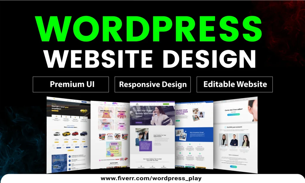 WordPress Design on Fiverr